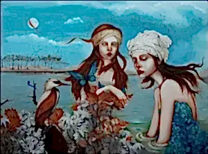 ZEKİYE AKALIN tarafından 2024 yılında 90x120 cm ölçülerinde Tuval üzeri akrilik boya tekniği ile yapılmıştır.