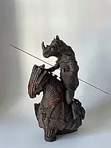 BUĞRA ÖZER tarafından 2024 yılında 46x17x30 cm ölçülerinde Stoneware seramik çamuru, Serbest elle şekillendirme, 1125°C tekniği ile yapılmıştır.