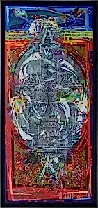 ENGİN KORKMAZ tarafından 2024 yılında 180x80 cm ölçülerinde Tuval üzeri akrilik boya tekniği ile yapılmıştır.