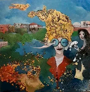 EROL PELİOĞLU tarafından 2024 yılında 60x60 cm ölçülerinde Tuval üzeri yağlı boya tekniği ile yapılmıştır.