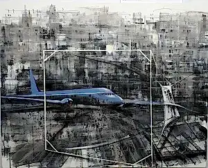 AYHAN ÇETİN tarafından 2020 yılında 80x100 cm ölçülerinde Tuval üzeri akrilik boya tekniği ile yapılmıştır.