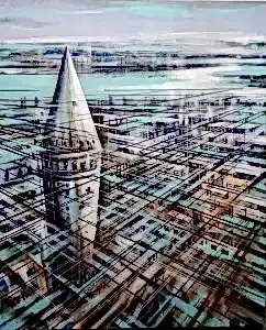 AYHAN ÇETİN tarafından 2021 yılında 100x80 cm ölçülerinde Tuval üzeri akrilik boya tekniği ile yapılmıştır.