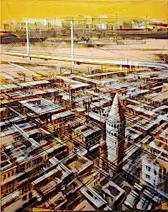 AYHAN ÇETİN tarafından 2021 yılında 100x80 cm ölçülerinde Tuval üzeri akrilik boya tekniği ile yapılmıştır.