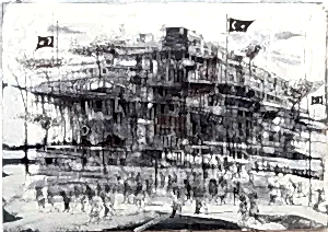 AYHAN ÇETİN tarafından 2020 yılında 35x50 cm ölçülerinde Tuval üzeri akrilik boya tekniği ile yapılmıştır.