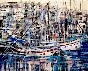 AYHAN ÇETİN tarafından 2025 yılında 80x100 cm ölçülerinde Tuval üzeri akrilik boya tekniği ile yapılmıştır.