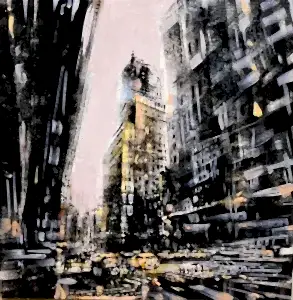 AYHAN ÇETİN tarafından 2025 yılında 40x40 cm ölçülerinde Tuval üzeri akrilik boya tekniği ile yapılmıştır.