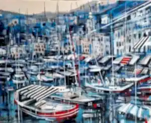 AYHAN ÇETİN tarafından 2025 yılında 80x100 cm ölçülerinde Tuval üzeri akrilik boya tekniği ile yapılmıştır.