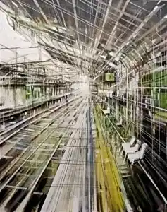 AYHAN ÇETİN tarafından 2023 yılında 100x80 cm ölçülerinde Tuval üzeri akrilik boya tekniği ile yapılmıştır.