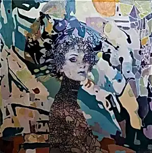 BİNNUR YÜCEBAŞ RUOCCO tarafından 2018 yılında 40x40 cm ölçülerinde Tuval üzeri yağlı boya tekniği ile yapılmıştır.