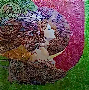 BİNNUR YÜCEBAŞ RUOCCO tarafından 2018 yılında 45x45 cm ölçülerinde Tuval üzeri yağlı boya tekniği ile yapılmıştır.