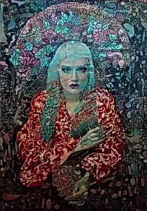 BİNNUR YÜCEBAŞ RUOCCO tarafından 2018 yılında 70x50 cm ölçülerinde Tuval üzeri yağlı boya tekniği ile yapılmıştır.