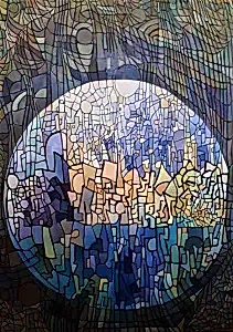 BİNNUR YÜCEBAŞ RUOCCO tarafından 2018 yılında 70x50 cm ölçülerinde Tuval üzeri yağlı boya tekniği ile yapılmıştır.