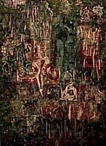 BİNNUR YÜCEBAŞ RUOCCO tarafından 2014 yılında 70x50 cm ölçülerinde Duralit üzeri yağlı boya tekniği ile yapılmıştır.