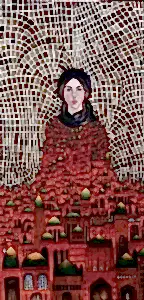 BİNNUR YÜCEBAŞ RUOCCO tarafından 2025 yılında 130x65 cm ölçülerinde Tuval üzeri yağlı boya tekniği ile yapılmıştır.