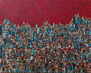 BİNNUR YÜCEBAŞ RUOCCO tarafından 2024 yılında 80x100 cm ölçülerinde Tuval üzeri yağlı boya tekniği ile yapılmıştır.