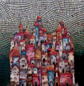 BİNNUR YÜCEBAŞ RUOCCO tarafından 2024 yılında 40x40 cm ölçülerinde Tuval üzeri yağlı boya tekniği ile yapılmıştır.