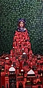 BİNNUR YÜCEBAŞ RUOCCO tarafından 2023 yılında 130x65 cm ölçülerinde Tuval üzeri yağlı&nbsp;boya tekniği ile yapılmıştır.