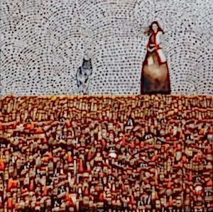 BİNNUR YÜCEBAŞ RUOCCO tarafından 2023 yılında 100x100 cm ölçülerinde Tuval üzeri yağlı&nbsp;boya tekniği ile yapılmıştır.