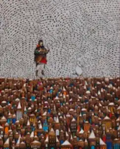 BİNNUR YÜCEBAŞ RUOCCO tarafından 2023 yılında 100x80 cm ölçülerinde Tuval üzeri yağlı&nbsp;boya tekniği ile yapılmıştır.