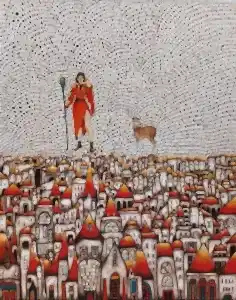 BİNNUR YÜCEBAŞ RUOCCO tarafından 2023 yılında 100x80 cm ölçülerinde Tuval üzeri yağlı&nbsp;boya tekniği ile yapılmıştır.