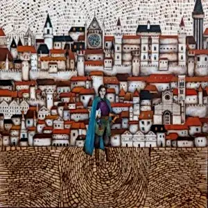 BİNNUR YÜCEBAŞ RUOCCO tarafından 2023 yılında 60x60 cm ölçülerinde Tuval üzeri yağlı&nbsp;boya tekniği ile yapılmıştır.