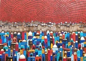 BİNNUR YÜCEBAŞ RUOCCO tarafından 2023 yılında 50x70 cm ölçülerinde Tuval üzeri yağlı&nbsp;boya tekniği ile yapılmıştır.