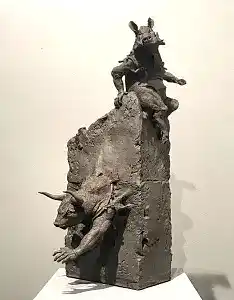 BUĞRA ÖZER tarafından 50x24x30 cm ölçülerinde Stoneware KilSerbest elle şekillendirme 1260°C tekniği ile yapılmıştır.