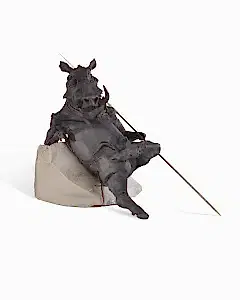 BUĞRA ÖZER tarafından 2017 yılında 22x16x20 cm ölçülerinde Siyah Kil-1250°C  Serbest Elle Şekillendirme tekniği ile yapılmıştır.