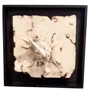 BUĞRA ÖZER tarafından 2017 yılında 20x20x15 cm ölçülerinde Beyaz Kil-1250°C  Serbest Elle ve Kalıpla Şekillendirme tekniği ile yapılmıştır.