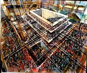 AYHAN ÇETİN tarafından 2013 yılında 130x150 cm ölçülerinde Tuval üzeri karışık teknik tekniği ile yapılmıştır.