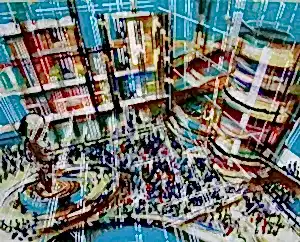 AYHAN ÇETİN tarafından 2013 yılında 40x50 cm ölçülerinde Tuval üzeri karışık teknik tekniği ile yapılmıştır.