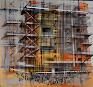 AYHAN ÇETİN tarafından 2013 yılında 110x120 cm ölçülerinde Tuval üzeri yağlı boya tekniği ile yapılmıştır.