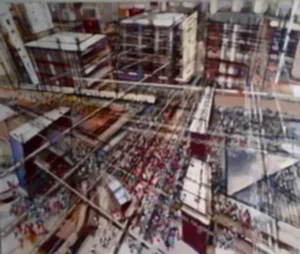 AYHAN ÇETİN tarafından 2013 yılında 100x120 cm ölçülerinde Tuval üzeri karışık teknik tekniği ile yapılmıştır.