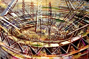 AYHAN ÇETİN tarafından 2012 yılında 110x150 cm ölçülerinde Tuval üzeri akrilik boya tekniği ile yapılmıştır.