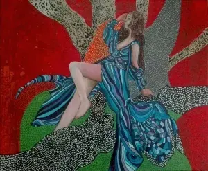 BİNNUR YÜCEBAŞ RUOCCO tarafından 2020 yılında 50x60 cm ölçülerinde Tuval üzeri yağlı boya tekniği ile yapılmıştır.