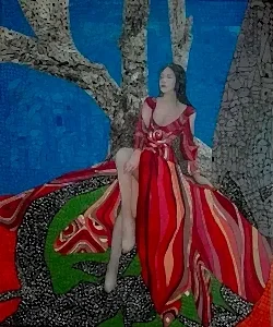 BİNNUR YÜCEBAŞ RUOCCO tarafından 2020 yılında 60x50 cm ölçülerinde Tuval üzeri yağlı boya tekniği ile yapılmıştır.