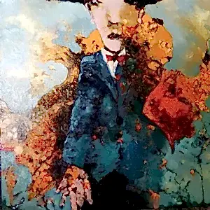 EROL PELİOĞLU tarafından 2020 yılında 60x60 cm ölçülerinde Tuval üzeri yağlı boya tekniği ile yapılmıştır.