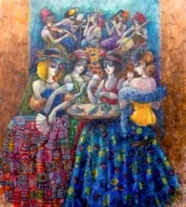 DERYA YILDIZ tarafından 2020 yılında 90x80 cm ölçülerinde Tuval üzeri yağlı boya tekniği ile yapılmıştır.