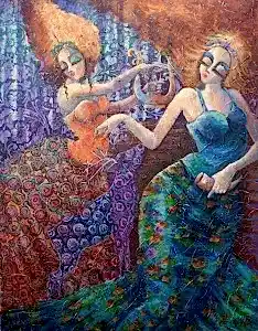 DERYA YILDIZ tarafından 2020 yılında 90x70 cm ölçülerinde Tuval üzeri yağlı boya tekniği ile yapılmıştır.