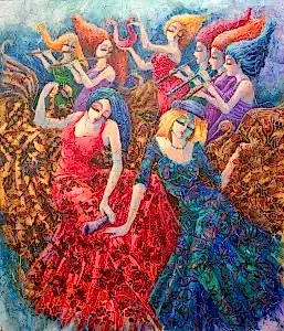 DERYA YILDIZ tarafından 2020 yılında 100x85 cm ölçülerinde Tuval üzeri yağlı boya tekniği ile yapılmıştır.