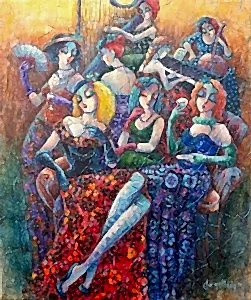 DERYA YILDIZ tarafından 2020 yılında 60x50 cm ölçülerinde Tuval üzeri yağlı boya tekniği ile yapılmıştır.