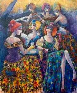 DERYA YILDIZ tarafından 2019 yılında 60x50 cm ölçülerinde Tuval üzeri yağlı boya tekniği ile yapılmıştır.