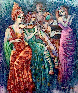 DERYA YILDIZ tarafından 2019 yılında 60x50 cm ölçülerinde Tuval üzeri yağlı boya tekniği ile yapılmıştır.