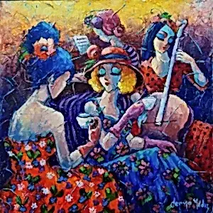 DERYA YILDIZ tarafından 2020 yılında 30x30 cm ölçülerinde Tuval üzeri yağlı boya tekniği ile yapılmıştır.