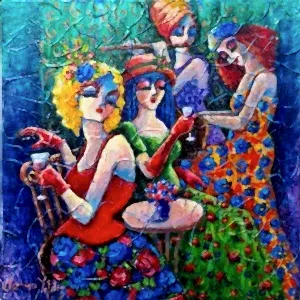 DERYA YILDIZ tarafından 2020 yılında 30x30 cm ölçülerinde Tuval üzeri yağlı boya tekniği ile yapılmıştır.