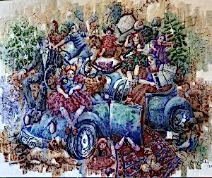 DERYA YILDIZ tarafından 2024 yılında 100x120 cm ölçülerinde Tuval üzeri yağlı boya tekniği ile yapılmıştır.