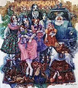 DERYA YILDIZ tarafından 2024 yılında 90x80 cm ölçülerinde Tuval üzeri yağlı boya tekniği ile yapılmıştır.