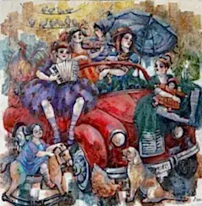 DERYA YILDIZ tarafından 2024 yılında 60x60 cm ölçülerinde Tuval üzeri yağlı boya tekniği ile yapılmıştır.