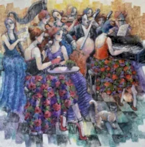 DERYA YILDIZ tarafından 2024 yılında 60x60 cm ölçülerinde Tuval üzeri yağlı boya tekniği ile yapılmıştır.