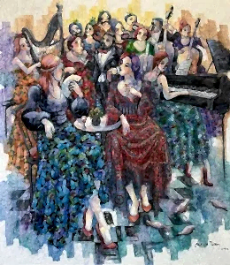 DERYA YILDIZ tarafından 2024 yılında 90x80 cm ölçülerinde Tuval üzeri yağlı boya tekniği ile yapılmıştır.